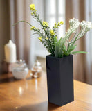 5 inch black slate vase