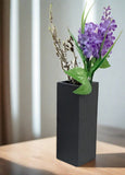 7 inch Black slate vase