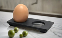 Black slate vintage countertop two-hole egg holder