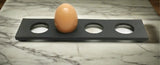 Black slate vintage countertop four-hole strip egg holder