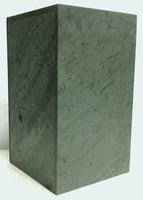 Green slate Adirondack urn, showing both framed and clear sides, blank
