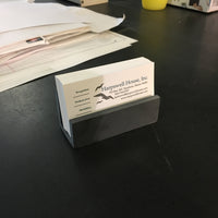 Natural Cleft Black Slate business card holder