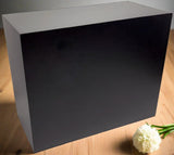 Black slate Katahdin companion cremation urn, blank