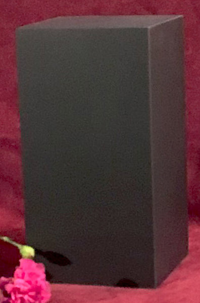 Black slate Pemaquid urn, large, blank
