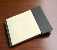 Natural Black slate post-it note holder