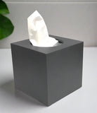 Natural Cleft Black slate tissue box cover