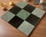 Black and Green slate in a checkerboard pattern