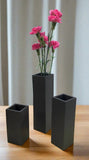 Black slate vases in 9", 7" and 5" sizes